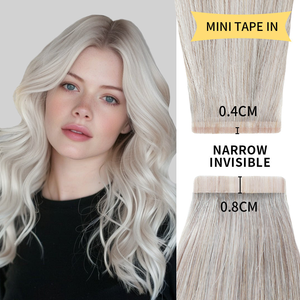 💯Seamless Injected Hand-Tied Invisible Tape In Hair Extension -- 100% VIRGIN HUMAN HAIR
